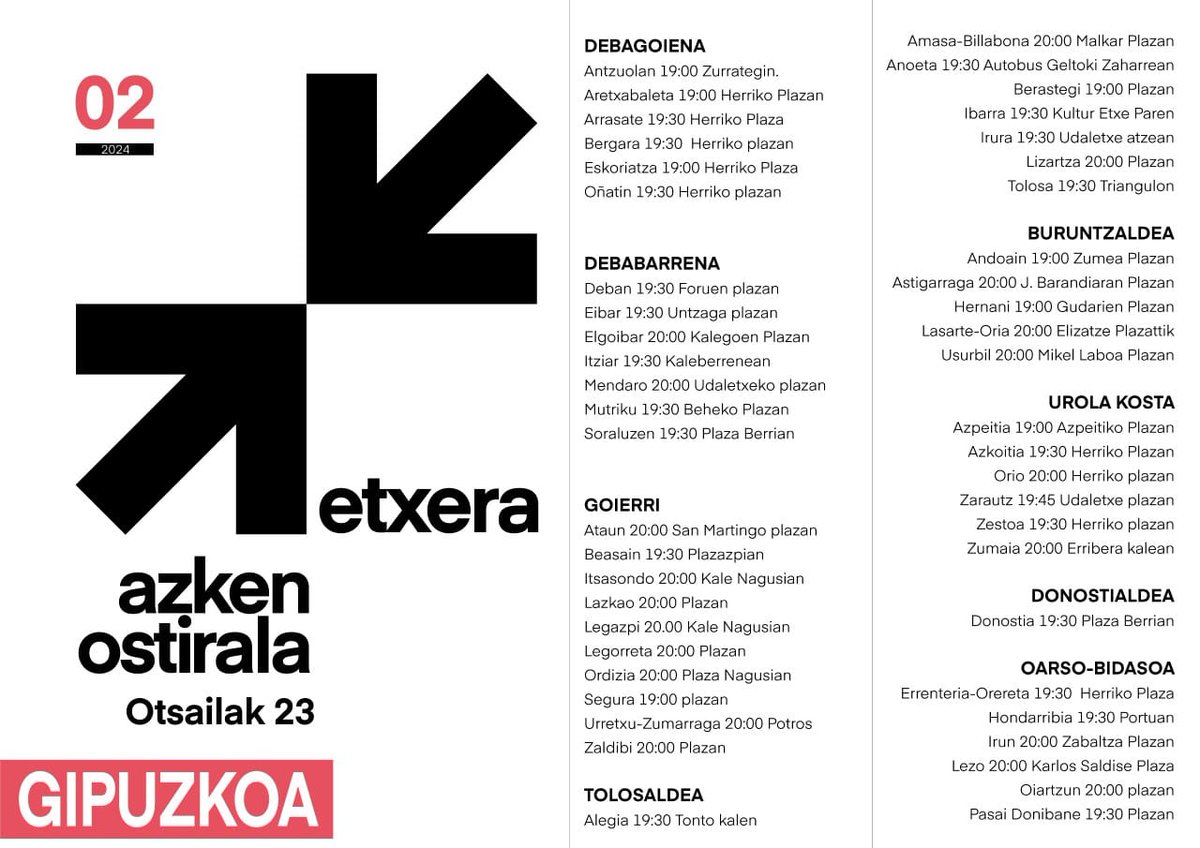 #Otsailak23 #AzkenOstirala #Etxera #LasarteOria