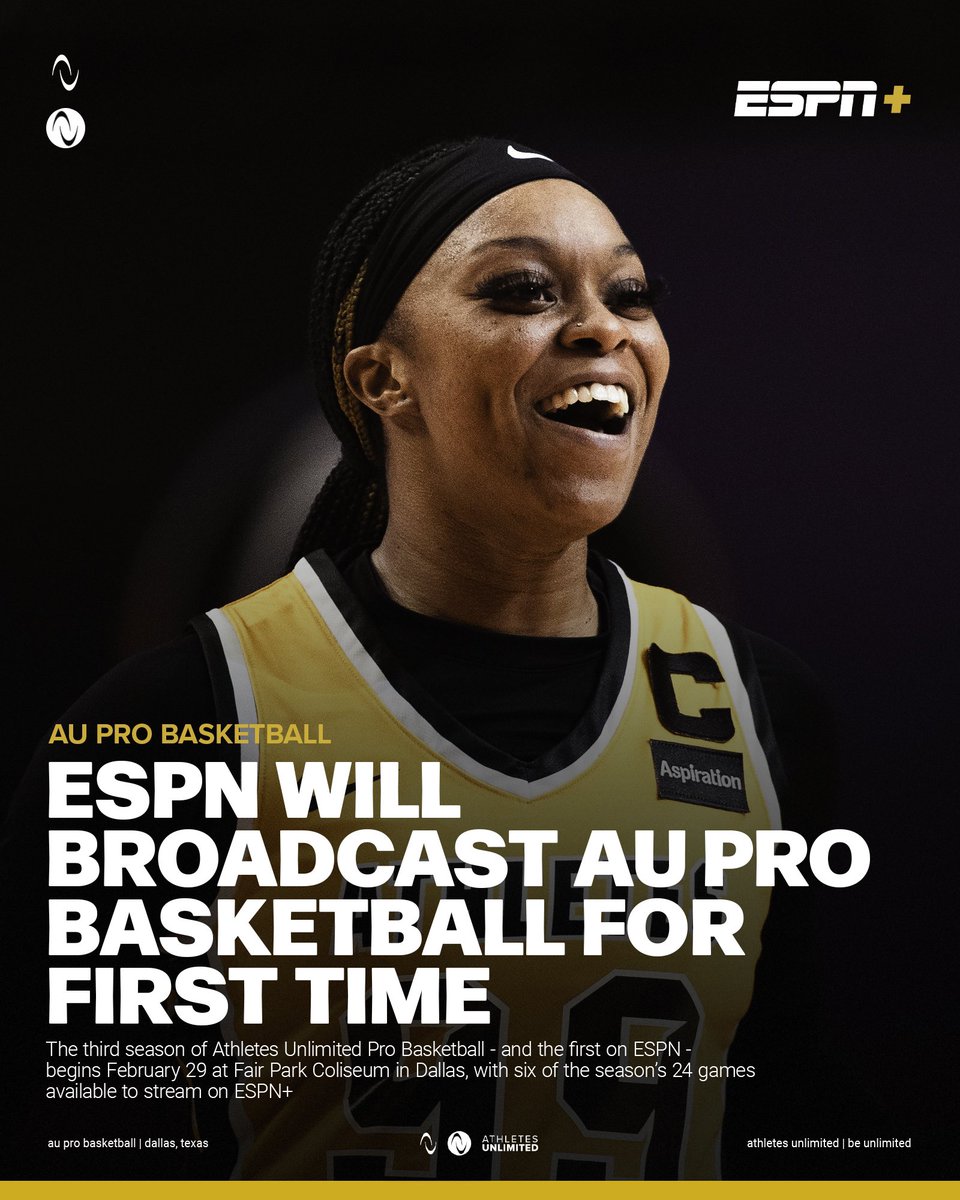 BREAKING: ESPN will broadcast AU Pro Hoops 🔥🔥🔥