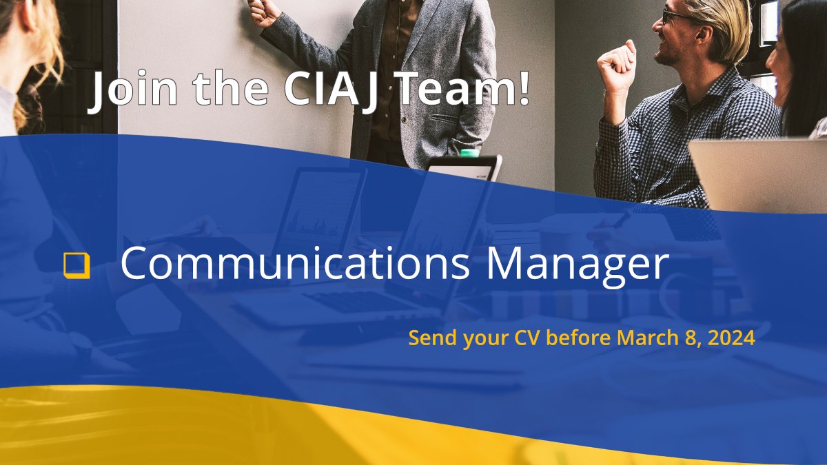 [CIAJ is Hiring!] Job opportunity: Communications Manager. Join a dynamic and welcoming team where you can develop your skills in a pleasant environment. Applications are welcomed until March 8, 2024, at 5 pm ciaj-icaj.ca/en/our-network…