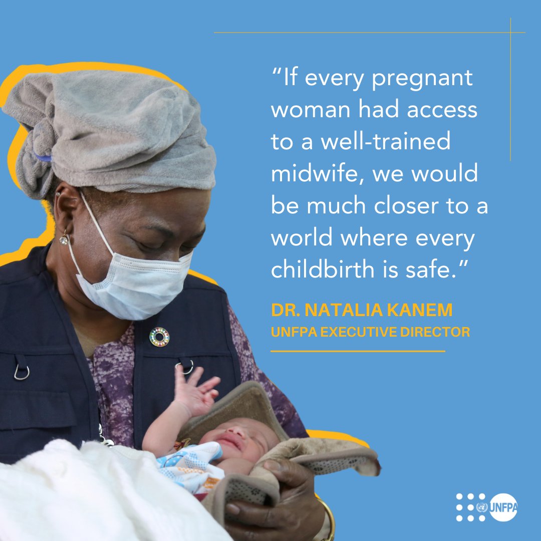 Midwives are an essential part of the #healthcare system.

Yet, they are often underpaid and undervalued.

Join <a href="/Atayeshe/">UNFPA Executive Director</a>’s call to champion their life-saving work: unf.pa/mid 

#WednesdayWisdom