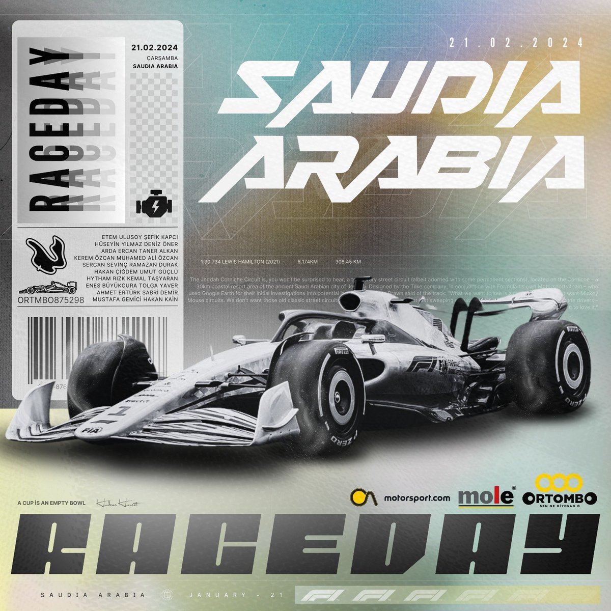 🏁 Suudi Arabistan GP bu akşam 22:00'da <a href="/motorsportcomtr/">Motorsport Türkiye</a>  youtube kanalında 📢

Önemli olan sadece hızlı olmak değil 😎

<a href="/ortomboespor/">ORTOMBO AKADEMİ/E-SPOR</a> 
#simracing #f23