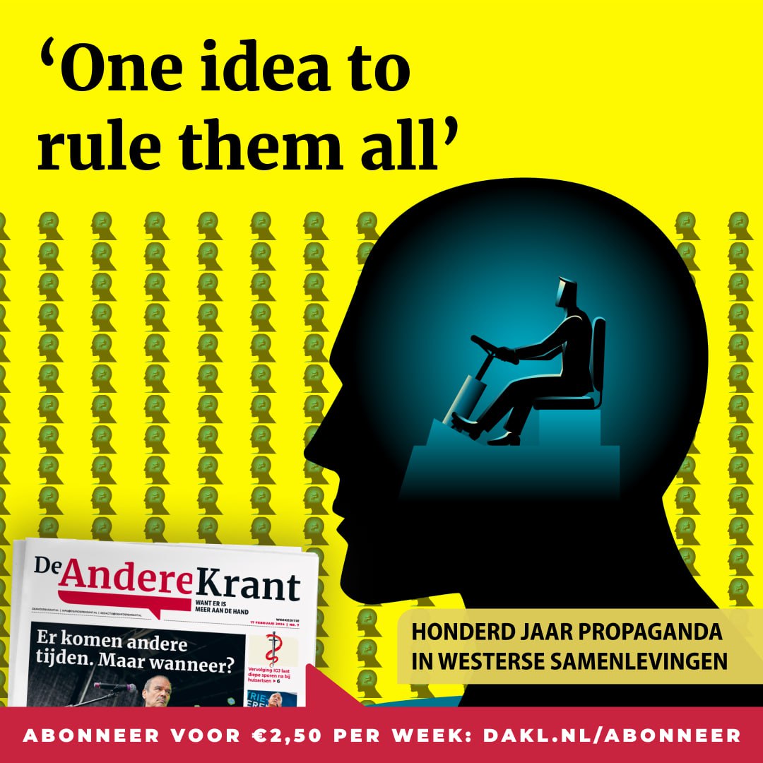 AndereKrant's tweet photo. Hoe komt het dat zoveel hoogopgeleide, intelligente mensen voor propaganda vallen? Waarom is een echt debat met degenen die alleen massamedia consumeren zo goed als onmogelijk? Met de meer dan honderdjarige geschiedenis van propaganda die auteur Michelle Stiles beschrijft in haar boek ‘One idea to rule them all. Reverse engineering American Propaganda’, krijg je langzaam een antwoord op die vragen.

Lees verder: https://t.co/qGslwMpk6y

Auteur: @ElzevH