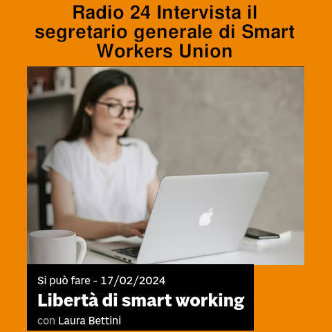 ➡️ @Radio24_news intervista il nostro segretario generale, Gilberto Gini. Ringraziamo @laubettini che nell'ambito della sua trasmissione @Sipuofare24 ha dato spazio alla nostra organizzazione sindacale. #smartworking Per ascoltare l'intervista smartworkersunion.it/budb