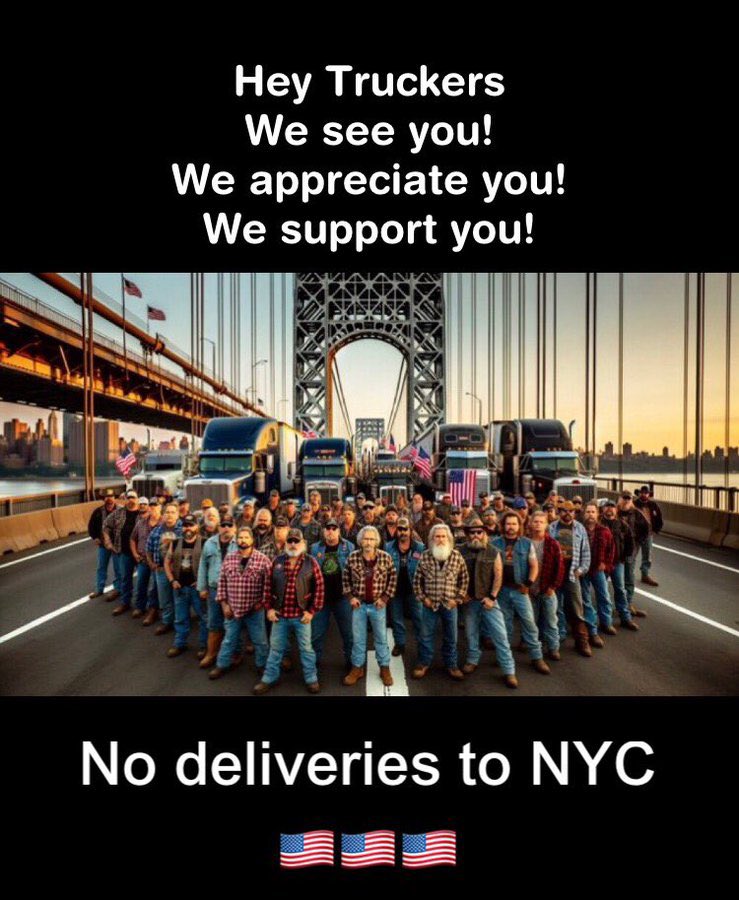 Squill_Mama's tweet photo. Who else stands with the US Truckers? https://t.co/LqWUoK5JRi