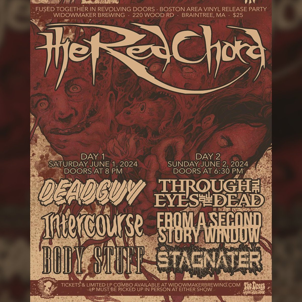 Mike Wohlberg (@thefatkidillus) on Twitter photo For the first time ever, <a href="/TheRedChord/">The Red Chord</a> ’s ‘Fused Together in Revolving Doors’ is being pressed to vinyl with a brand new layout handled by yours truly (!!!).
Get tickets to their record release shows in Boston NOW ➡️ widowmakerbrewing.com/s/order?locati… For the first time ever, <a href="/TheRedChord/">The Red Chord</a> ’s ‘Fused Together in Revolving Doors’ is being pressed to vinyl with a brand new layout handled by yours truly (!!!).
Get tickets to their record release shows in Boston NOW ➡️ widowmakerbrewing.com/s/order?locati…