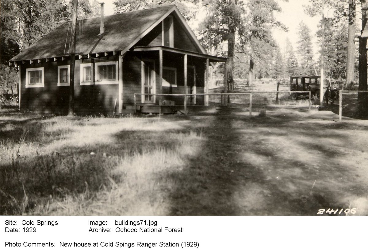 OchocoNatForest's tweet photo. Throwback to Cold Springs Ranger Station, 1929.
Though no longer an active Ranger Station, the cabin at Cold Springs can be rented for recreational use. You'll find a field of wildflowers in the warmer months, and colorful aspen groves in autumn.
#ThrowbackThursday #OchocoNF https://t.co/0OZRUzxNaY