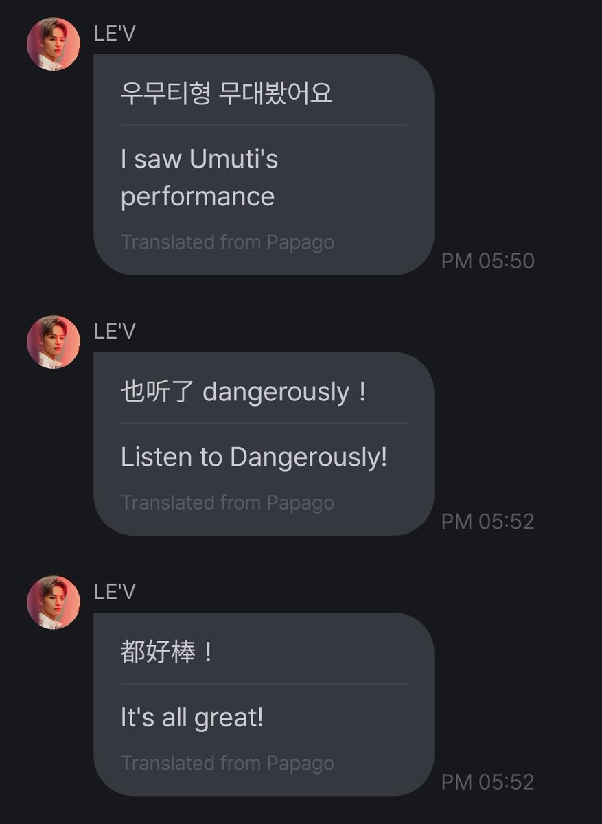 💬 | Le'v(Wang Zihao) comentou sobre as performances de Dangerously e Falling

"– Eu assisti à apresentação de Wumuti.

– Também ouvi "Dangerously"!

– Está tudo incrível!"

#JAYCHANG #제이창 #ONEPACT #원팩트 #BUILDUP