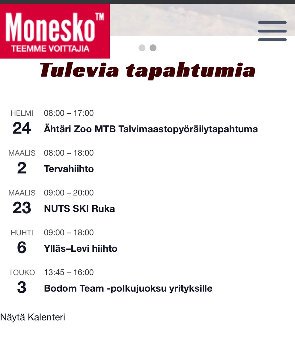 moneskofi's tweet photo. Tällä viikolla mtb-rallia talvipoluilla Ähtärissä!
Ensi viikolla hiihtohommiin ☃️ https://t.co/ghchO1YUzM