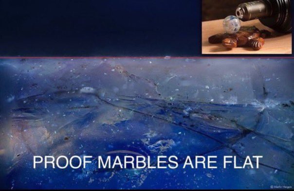 TastelessViews's tweet photo. @CryptoStu3 "You've been lied to by the government about marbles because the Marble Industrial Complex is run by Jews, Freemasons, and Satanists."
- Flat Marble Society
This is how dumb you look.
#flatearth #hoax #itsround https://t.co/WD6OCaJMZz