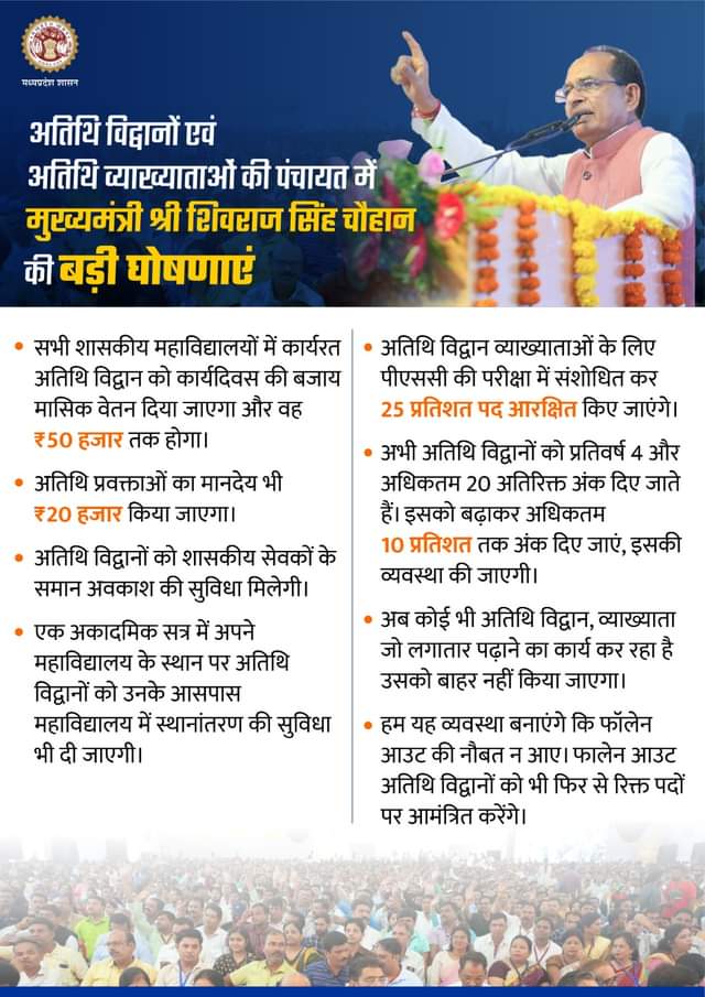 माननीय उच्च शिक्षा मंत्री <a href="/brijmohan_ag/">Brijmohan Agrawal</a> जी, हम #महाविद्यालयीन_अतिथि_व्याख्याताओं की भी पीड़ा सुनिए,निवेदन है संज्ञान लीजिए🙏
6से8 माह रोजगार और 6से4 माह बेरोजगार रहते है,पूरे वर्ष भर की व्यवस्था कीजिए!
#कालखंड_एक_अभिशाप को खत्म कीजिए!
व्यवस्था में सुधार कीजिए!
<a href="/ChhattisgarhCMO/">CMO Chhattisgarh</a>