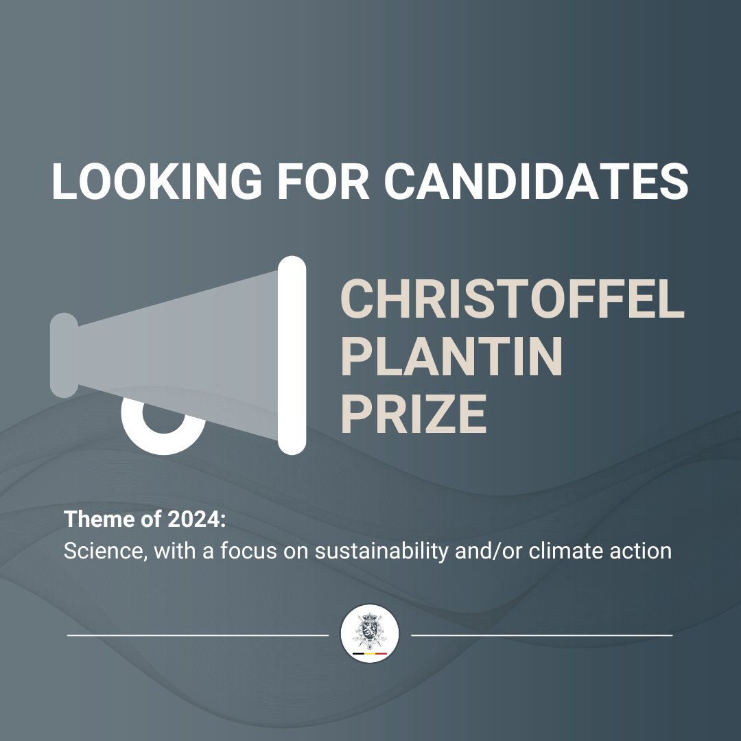 Are you making waves in the scientific sector, championing sustainability &/or climate action? The Christoffel Plantin Fund is on the lookout for candidates! Send your CV & a brief motivation to atlanta@diplobel.fed.be by March 30, 2024. christoffelplantinfonds.be