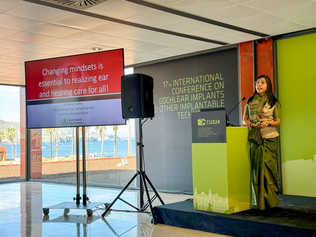 ciicanet's tweet photo. Shelly Chadha from WHO discussed the importance of Changing Mindset at the CI2024, which is the theme of World Hearing Day 2024. CIICA is delighted to have Shelly give the opening ceremony for the CIICA conference in Brussels in May 2024!
#CI2024 #ChangingMindset #WHO #CIICA https://t.co/37Piau9JIh