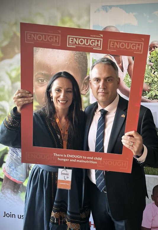 Bravo to @WorldVision for the $1.7B+ commitment to #EndChildHunger

The #Enough campaign, launched in Africa tonight in Addis, reminds us that in a world of plenty we can do so much better for the world’s most vulnerable, including here in 🇪🇹.