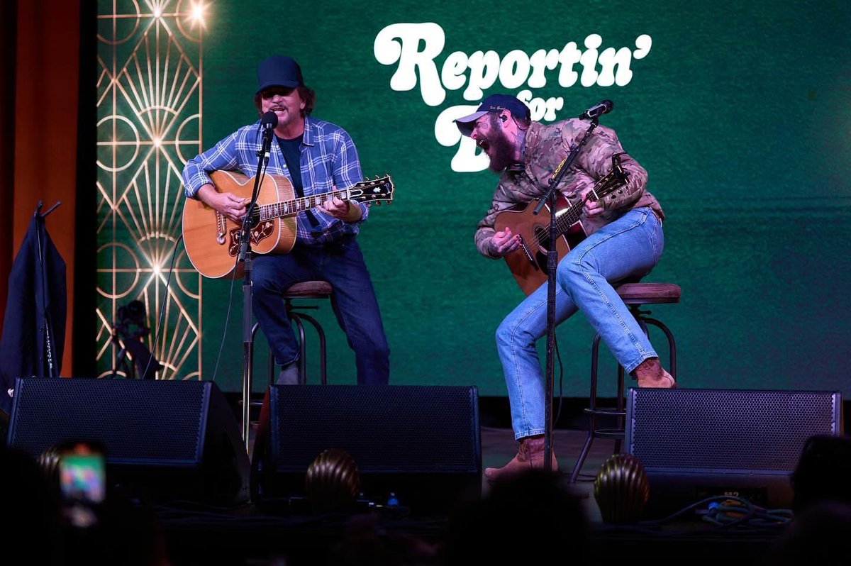 Danny Clinch (@danny_clinch) on Twitter photo These two ! <a href="/eddievedder/">Eddie Vedder</a> <a href="/PostMalone/">Post Malone</a>
Swipe to see the set list !
A truly incredible few nights in Nashville . It feels so good to work with amazing people for such an important cause . See what it's for here <a href="/EBResearch/">EB Research Partnership</a> <a href="/jillvedder77/">Jill Vedder</a>
Special thanks to <a href="/OliviaVedder11/">Olivia Vedder</a> These two ! <a href="/eddievedder/">Eddie Vedder</a> <a href="/PostMalone/">Post Malone</a>
Swipe to see the set list !
A truly incredible few nights in Nashville . It feels so good to work with amazing people for such an important cause . See what it's for here <a href="/EBResearch/">EB Research Partnership</a> <a href="/jillvedder77/">Jill Vedder</a>
Special thanks to <a href="/OliviaVedder11/">Olivia Vedder</a>