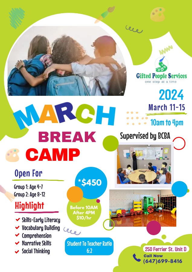 📣March Break is just around the corner, and we're gearing up for an epic week of fun ! Don't miss out – secure your spot today and make memories that will last a lifetime!  #MarchBreak #CampFun #BookNow'