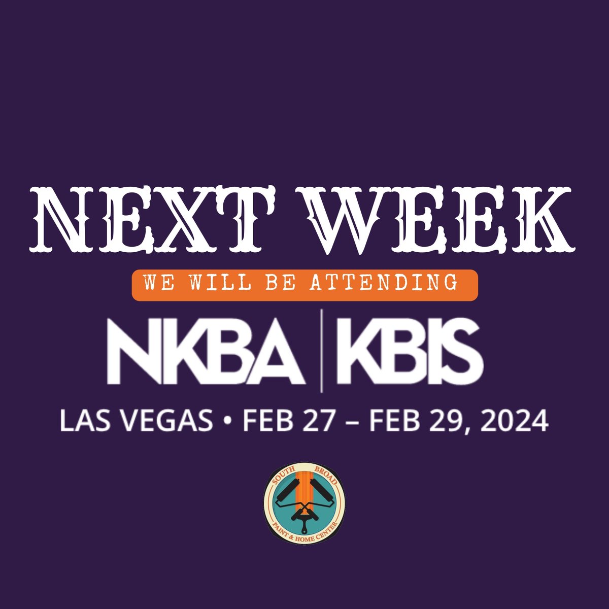 Next week we will be attending the premier kitchen and bath industry trade show in Vegas! 
We can't wait to bring the leading products and trends back to Wallingford. 
@kbis #KBIS #KBIS2024 #NKBAKBIS #southbroadpaintcenter #southbroadkitchenbath