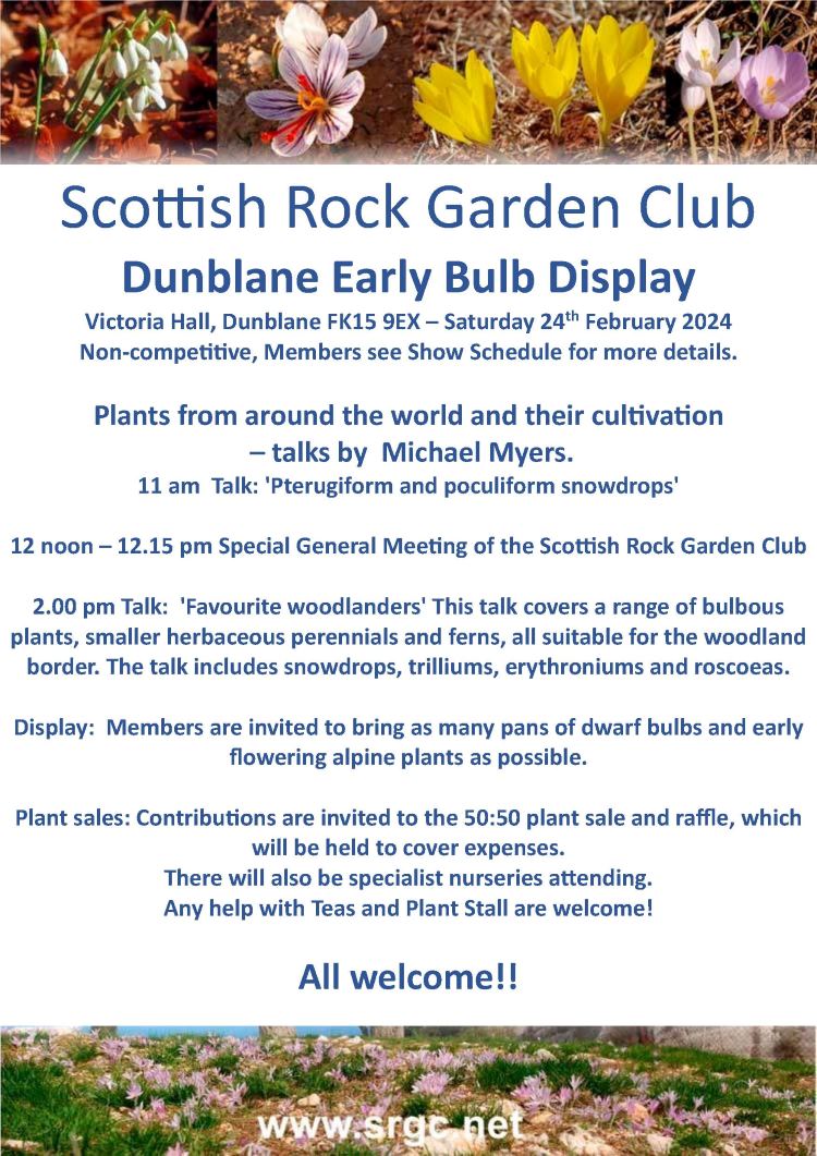 In VictoriaHall #Dunblane 24/2/24 #alpines #rockplants #gardens - ALL WELCOME @Scottishrockgc @AlpineGardenSoc  <a href="/HardyPlantSoc/">Hardy Plant Society</a> @RBGE <a href="/TheCaley/">The Caley</a>