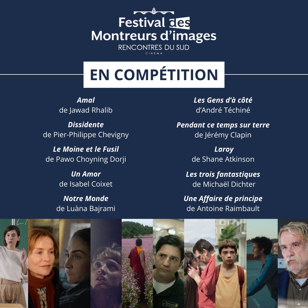 ✨10 longs métrages sont sélectionnés en compétition !

<a href="/UFODISTRIBUTION/">UFO DISTRIBUTION</a>  <a href="/jour2fete/">Jour2Fête</a>  <a href="/alchimistesfilm/">Les Alchimistes</a>  <a href="/diaphana/">Diaphana</a>  <a href="/Pyramide_Films/">Pyramide Films</a>  <a href="/ArpSelection/">ARP Sélection</a>  <a href="/arizonadistrib/">Arizona Distribution</a>  <a href="/Zinc_cinema/">Zinc.</a>  <a href="/Gaumont/">Gaumont</a>  @mementodistrib  

RDV sur  lesrencontresdusud.fr

<a href="/Boxoffice_FR/">Boxoffice Pro</a>