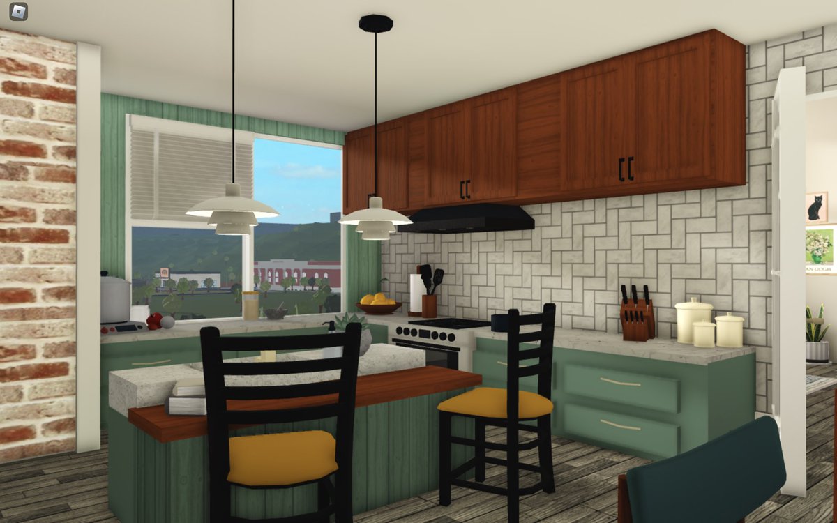 Mid Century Modern Dining and Kitchen !!! 

#roblox #robloxbloxburg #bloxburg #bloxburgbuilds