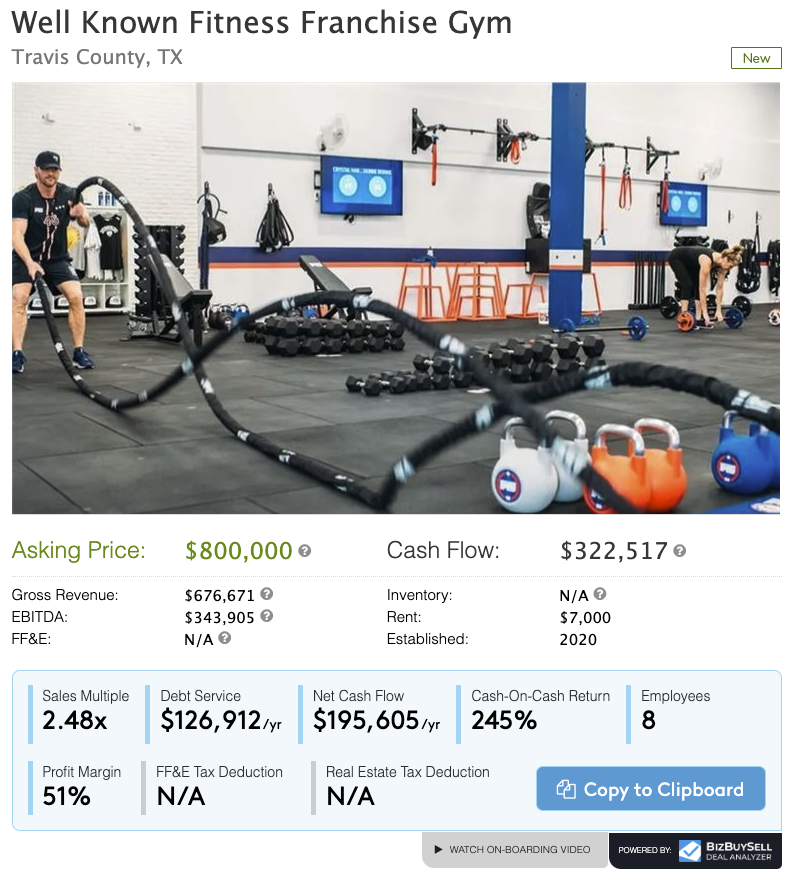 What if you could analyze a deal on BizBuySell in seconds? Get a snapshot of the business profits after debt service? 

Stop waisting time... Download the #1 and only Chrome plugin for BizBuySell to analyze deals faster than ever. 

bizbuyselldealanalyzer.com
#mergersandacquisitions