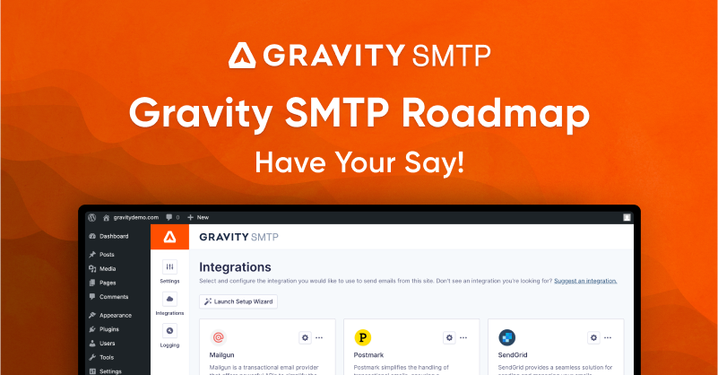 Check out the Gravity SMTP Roadmap to see the new features and integrations under consideration and have your say on what comes next. We'd love to hear your feedback!

gravityfor.ms/3T4MLPl

#WordPress