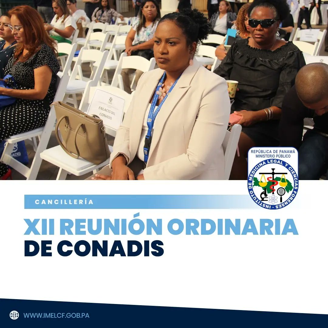 IMELCFPANAMA's tweet image. Carmen Díaz,  Secretaria de Recursos Humanos, en representación del Director General del #IMELCF junto a Zoraida Davis, de la oficina de Equiparación de Oportunidades, participaron de la XII Reunión Ordinaria de #CONADIS 

#imelcf_panamá @senadispma