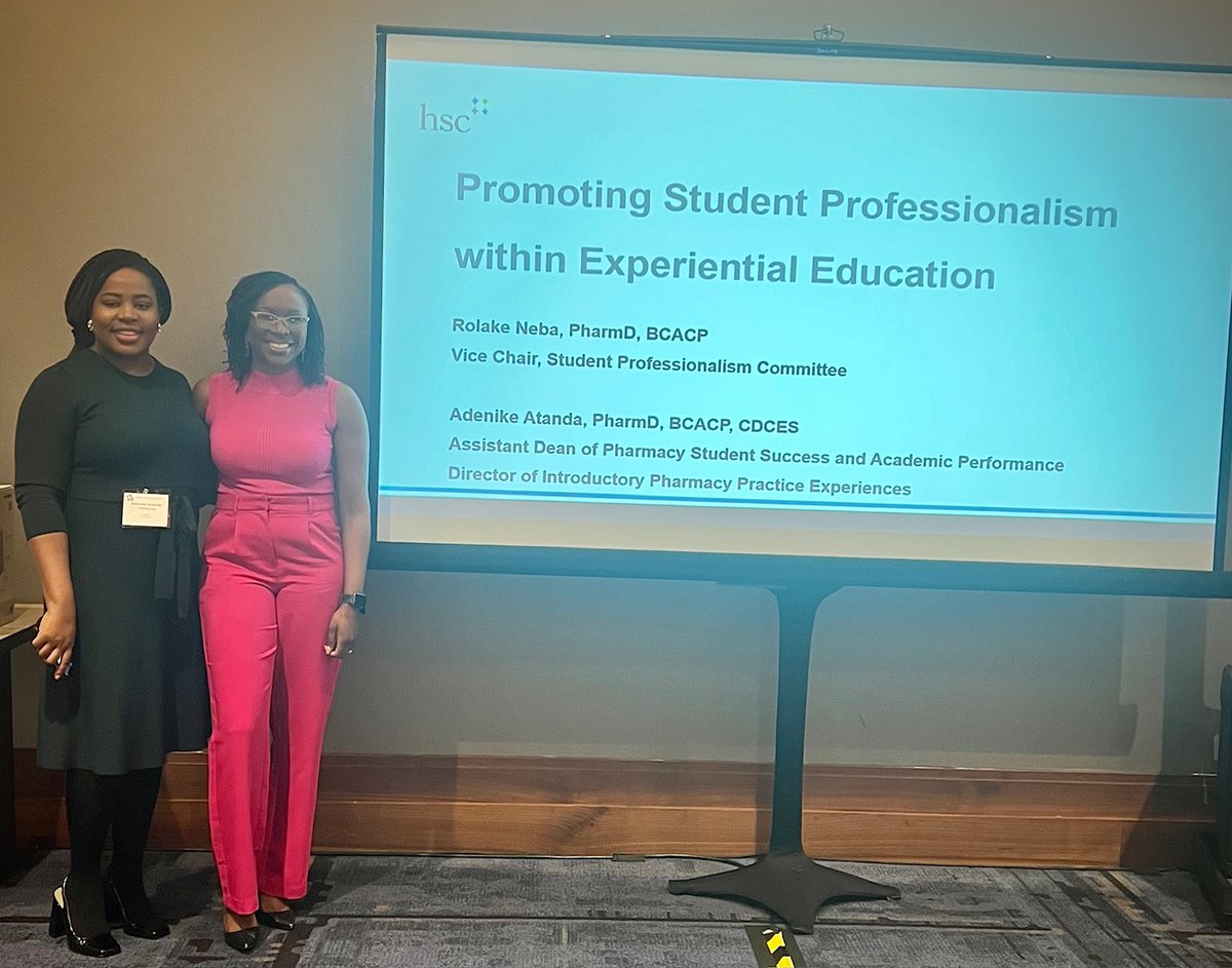 Student pharmacists, faculty & alumni participated in the Metroplex Society Of Health-System Pharmacists conference in Dallas this month. Student leaders volunteered and faculty presented topics on professionalism in experiential education and wellness in pharmacy. #HSCproud