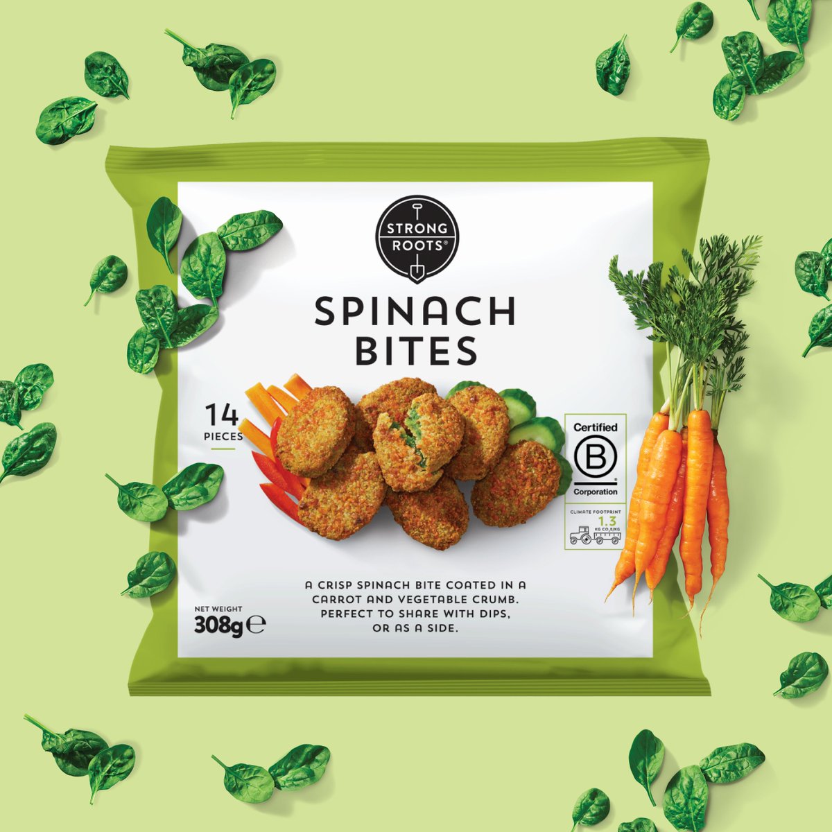Small bites, big flavours! Crispy on the outside, tender on the inside—a bite-sized delight that packs a punch of flavour. Snack time just got a whole lot healthier and tastier! #SpinachBites #StrongRoots