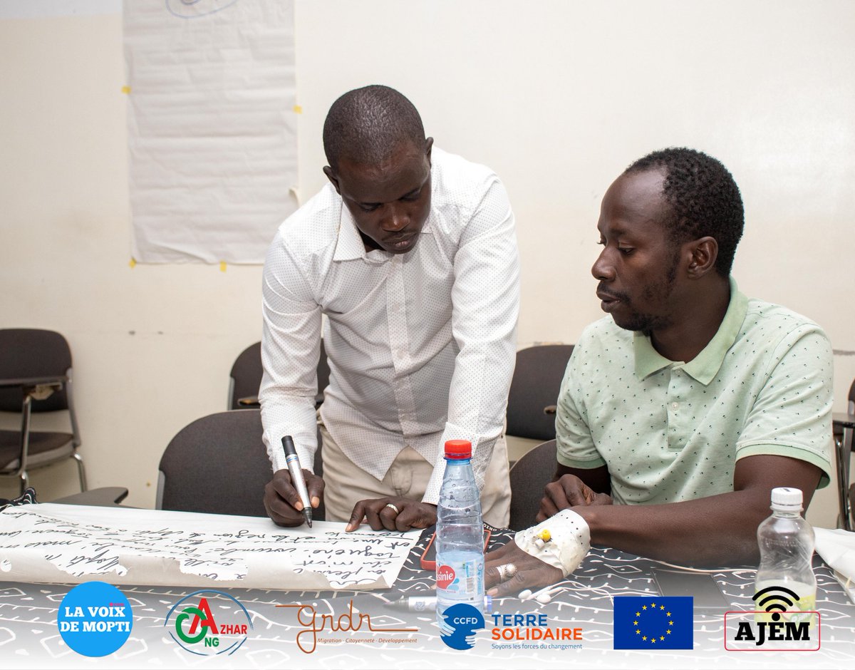 lavoixdemopti's tweet image. Cette session est organisée dans le cadre du projet Mopti Check, stop à la désinformation au centre du Mali financé par l'ONG Azhar. 
#ONGAzhar #GRDR #CCFD #BenKunafoni #MoptiCheck