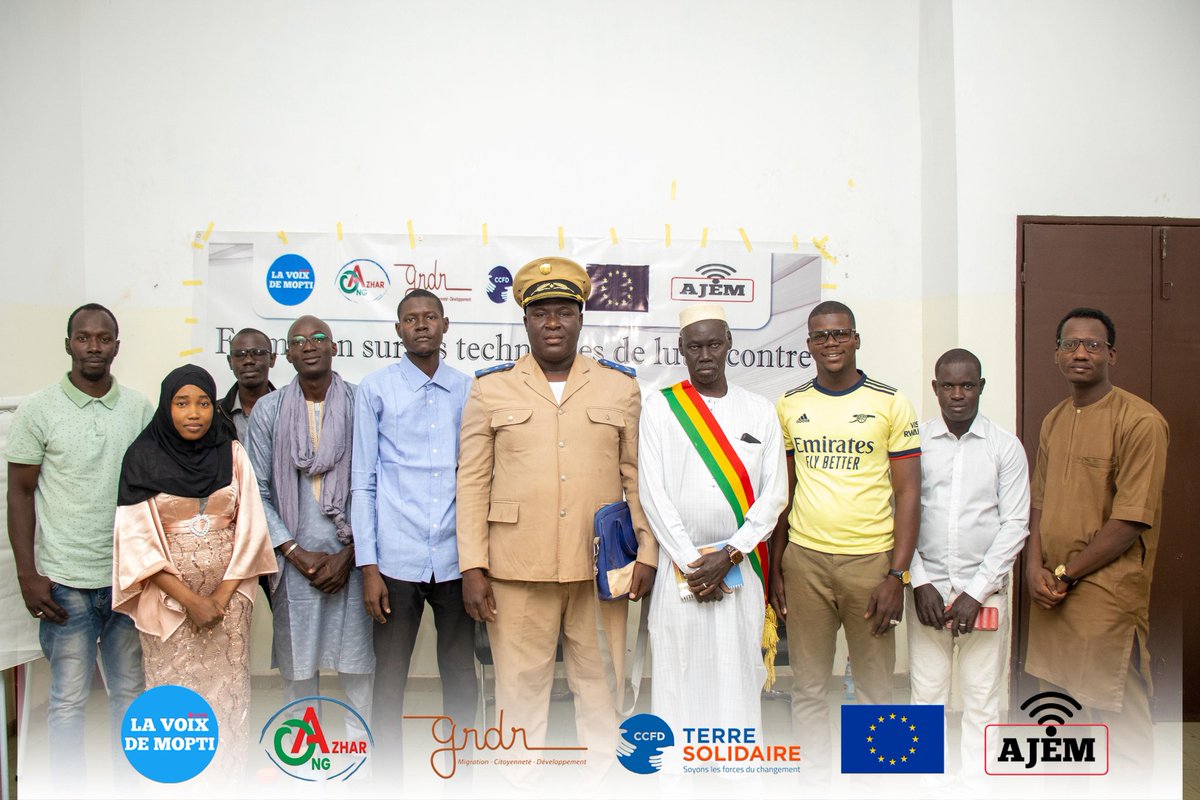 lavoixdemopti's tweet image. Cette session est organisée dans le cadre du projet Mopti Check, stop à la désinformation au centre du Mali financé par l'ONG Azhar. 
#ONGAzhar #GRDR #CCFD #BenKunafoni #MoptiCheck