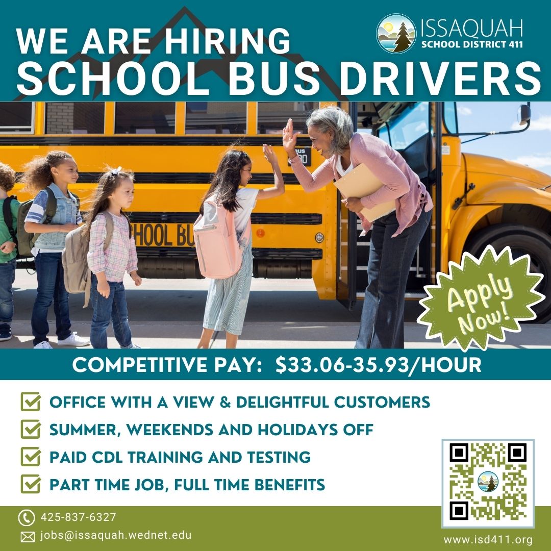 Love children? Like to drive? We are hiring school bus drivers now! 🚍 
➡ We offer paid CDL training and testing and school bus drivers earn competitive wages that range from $33.06-$35.93 per hour! Learn more: isd411.org/employment