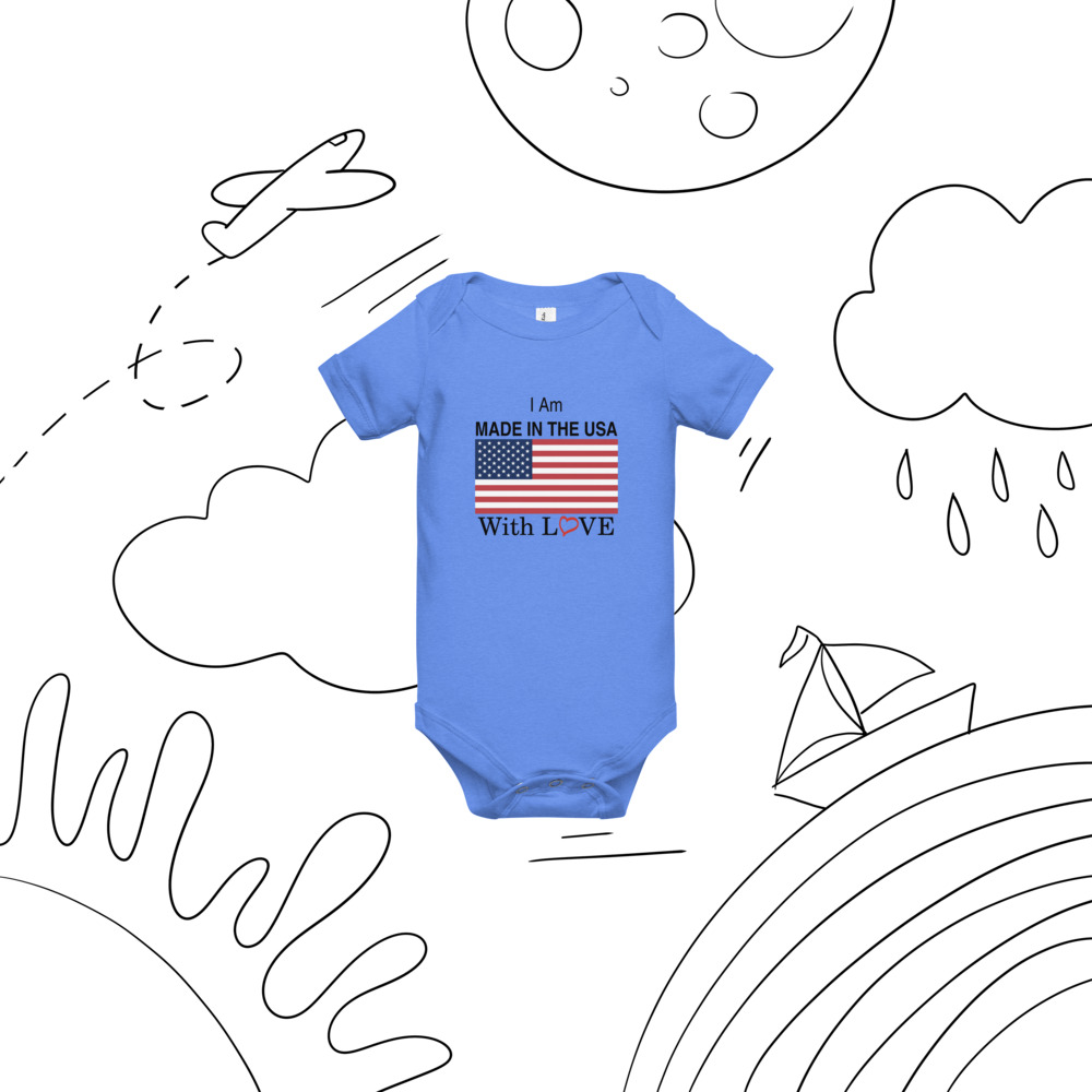 PartisanPig's tweet photo. Dress your little patriot in love and stars &amp; stripes 🇺🇸💕! Our 'Made in USA with Love' Baby Onesie is all about cozy cuddles and American pride. Perfect for the tiniest citizens! #AmericanPride #BabyFashion #MadeInUSA

https://t.co/mZYdkIbNyt https://t.co/1LGa9L4U85