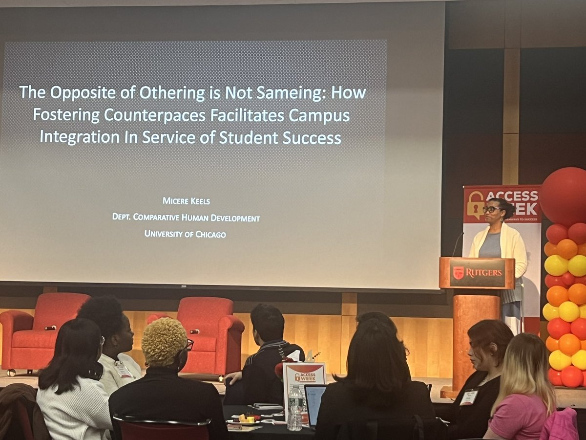 JackashaWiley's tweet image. James Dickson Carr Lecture with Dr. Micere Keels #AccessWeek #BroadeningImpact @RUDiversity