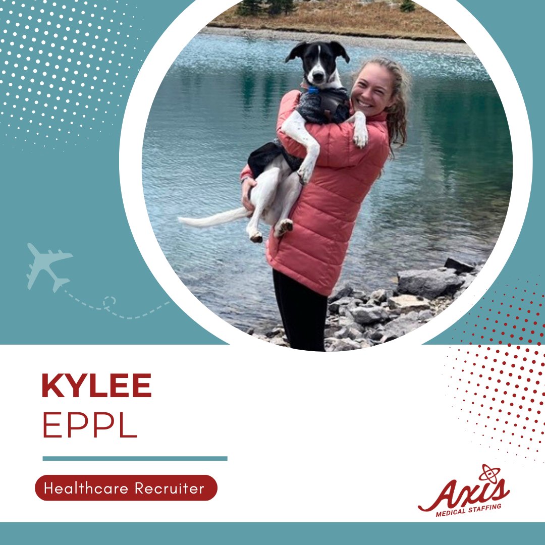 AxisMedStaffing's tweet photo. Say hey to Kylee, one of our top-notch #travelnurse recruiters! https://t.co/qM0mCZqP9u

Kylee is always on the hunt for her next adventure. A fun fact about Kylee is that she just moved to Alaska and she is a huge dog lover🐕❤️We know you and Kylee will hit it off! https://t.co/9TsIZ0HRay