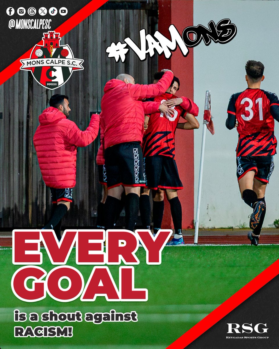 Mons Calpe S.C. Gibraltar (@monscalpesc) on Twitter photo ๐ฌ๐ง ๐ฃ๏ธ "Every goal is a shout against racism! Let's celebrate diversity and unity on and off the field. Together, we can make a difference. โฝ๐ Don't miss the live coverage of all the league matches on our YouTube channel @monscalpeofficial! #NoToRacism #Unity #Diversity ๐ฌ๐ง ๐ฃ๏ธ "Every goal is a shout against racism! Let's celebrate diversity and unity on and off the field. Together, we can make a difference. โฝ๐ Don't miss the live coverage of all the league matches on our YouTube channel @monscalpeofficial! #NoToRacism #Unity #Diversity