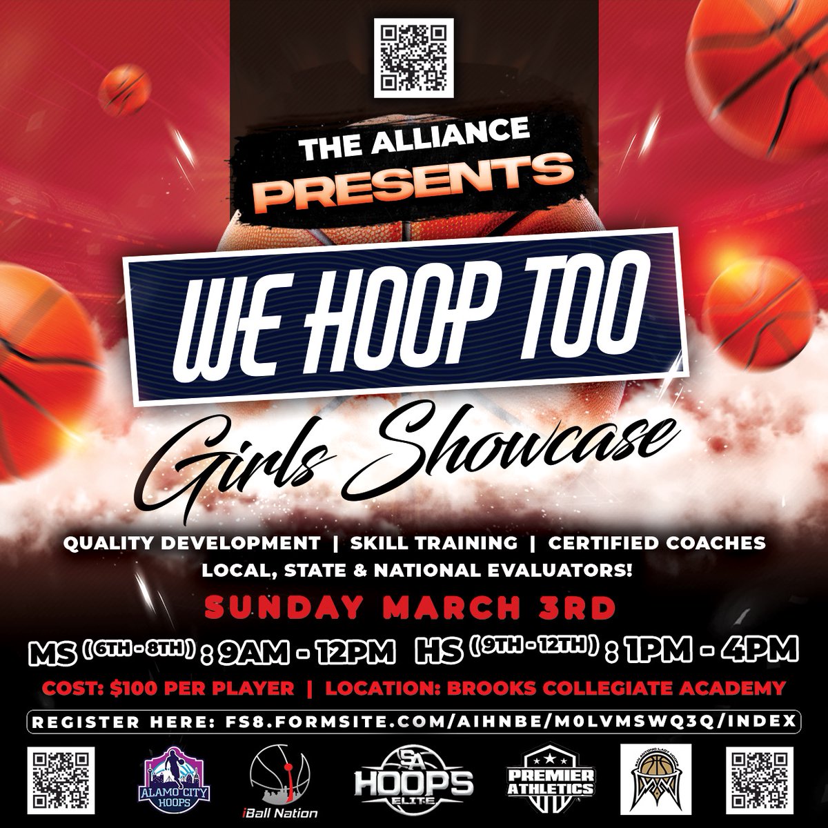 💛🖤❤🖤💙🖤💙🖤❤🖤💛🖤 THE ALLIANCE (@SAHoopsElite @richardperale17 SA PREMIERE & @SALadyHoops) PRESENTS: WE HOOP TOO MARCH 3rd IT IS GOING DOWN. WE HOOP TOO! IBall Nation - Youth Basketball Exposure will be in the house from Dallas 💥 SIGN UP BELOW fs8.formsite.com/AIhNbE/m0lvmsw…