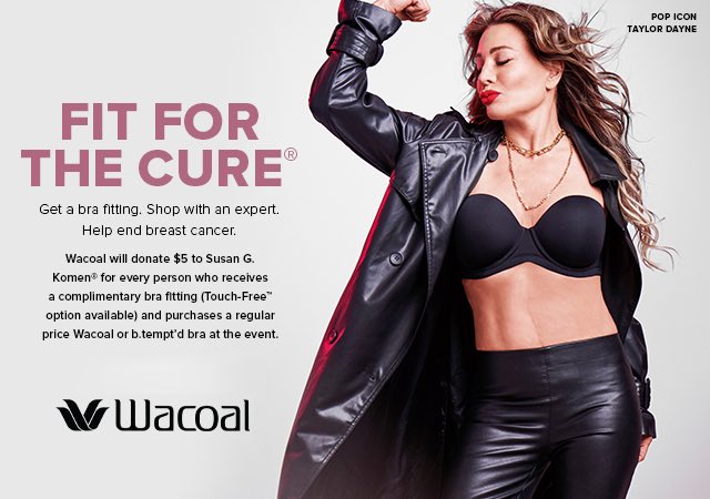 Taylor Dayne on X: I'm excited to see you at @Dillards Fort Worth, TX this  Saturday. I continue my support with @Wacoal and fight against breast  cancer and build awareness..Come into store