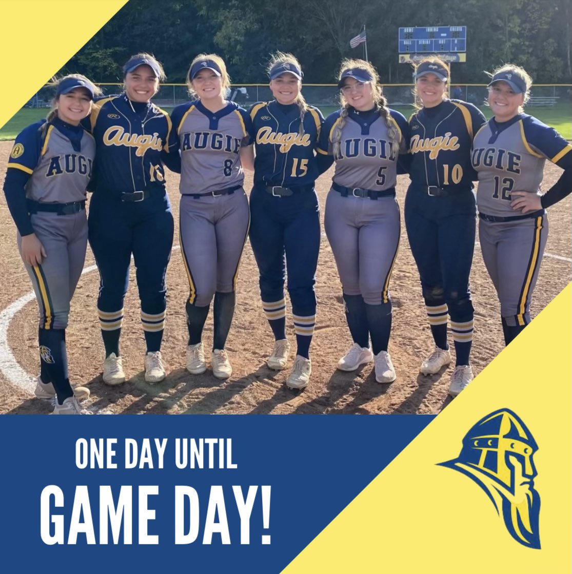 Augie_SB's tweet photo. One more sleep until the season opener! The last opening day for our 7 awesome seniors! Ashlyn Mathers @livblood53102 @ClaudiaBuchhol4 @jennicasoliz @Madishaw01 @nadiaranieri26 &amp; @Morganbielfeldt #SetSail #TheAugieWay @augieathletics https://t.co/t62hrP7juT