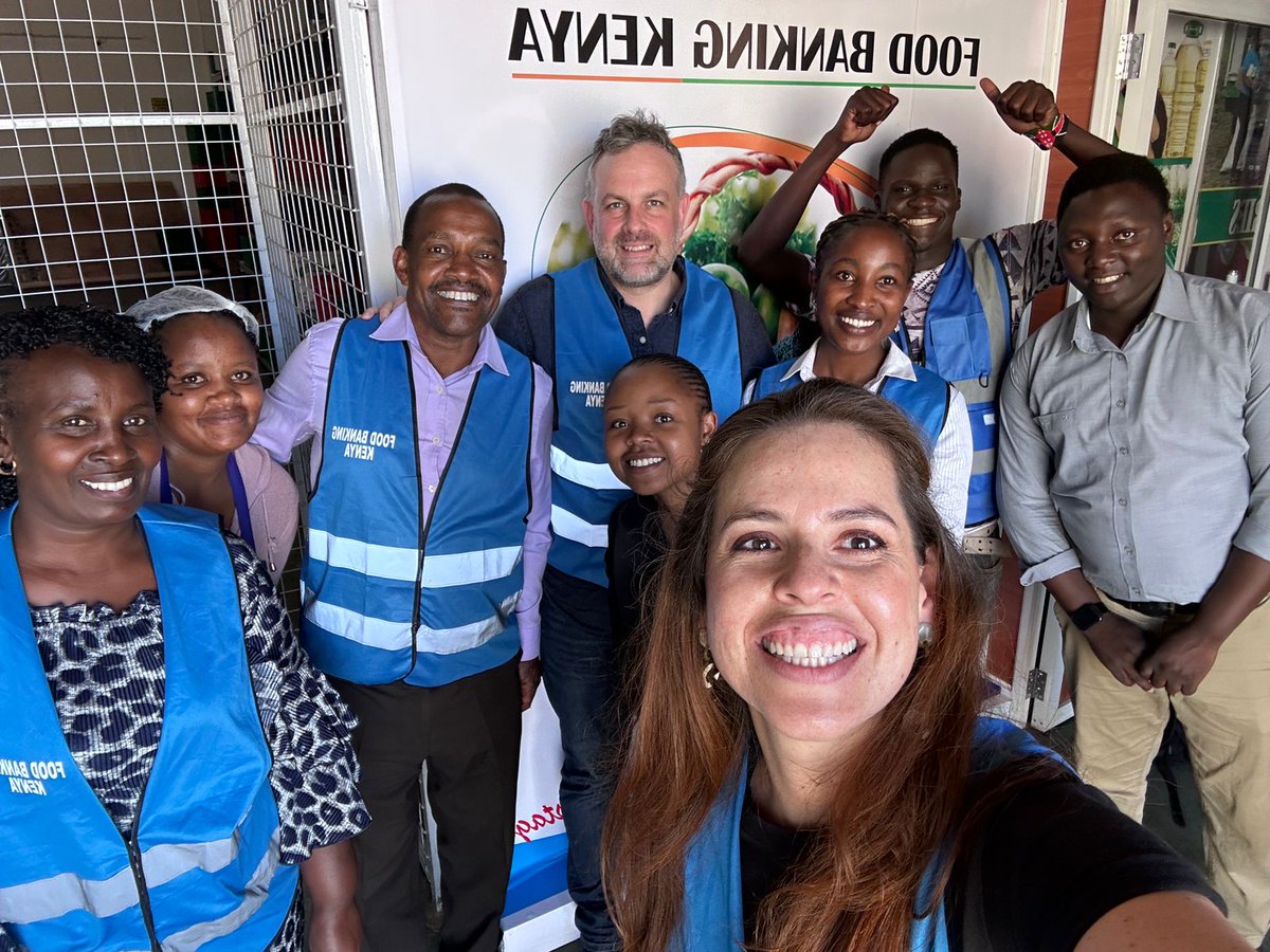 👋from Nairobi, Kenya! GFN's @MattEck123 and @anacatasuarez are in Nairobi this week, attending the @CCACoalition Conference. They also stopped in for a visit with the amazing @foodbankingke team!