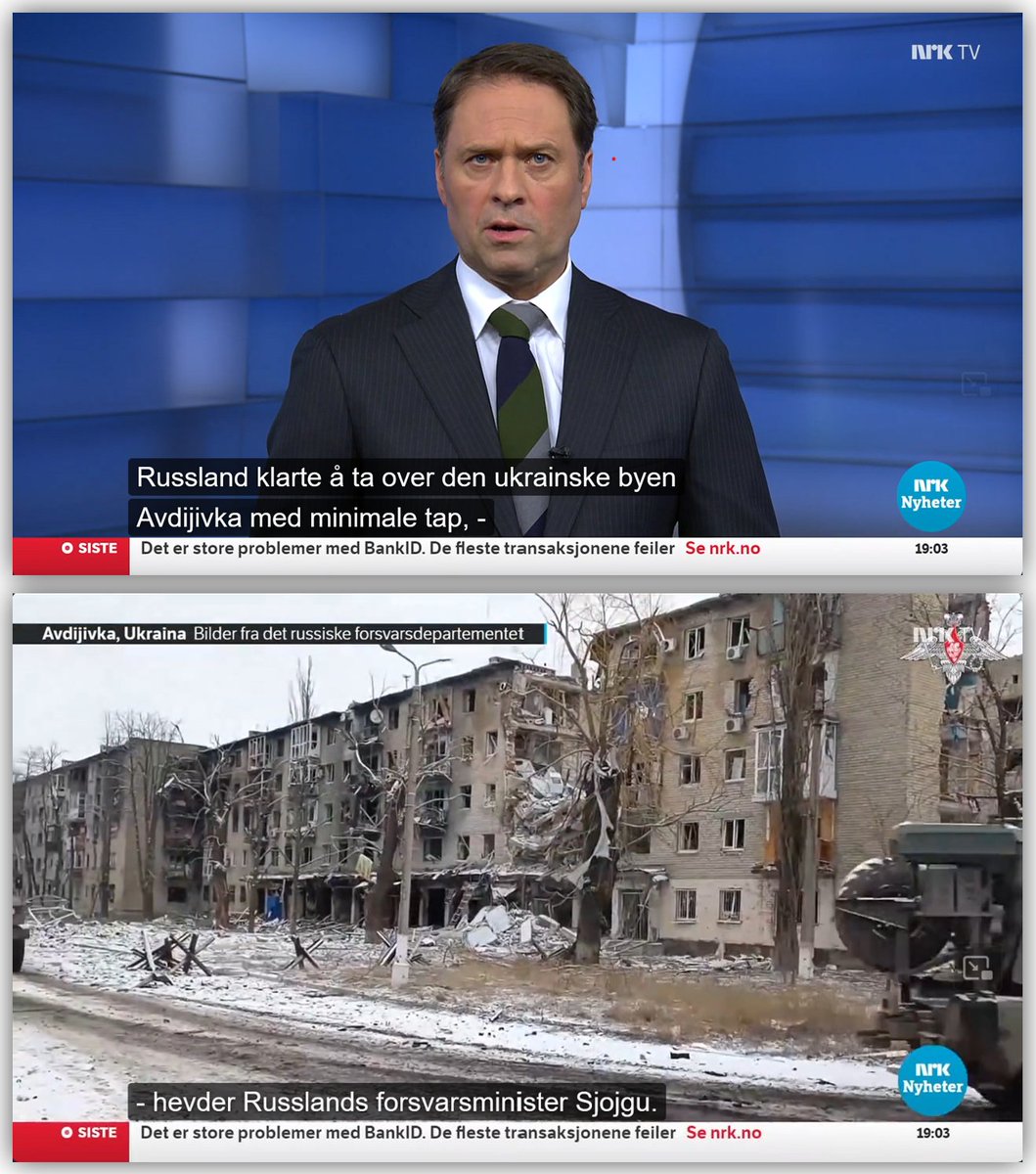 Dypt problematisk av NRK Dagsrevyen om Andijivka.

Russland virker å få kontroll over Andijivka, og man kan begynne å gjøre opp regnskapet etter de lange og harde kampene som har vært om byen. 🧵1/22