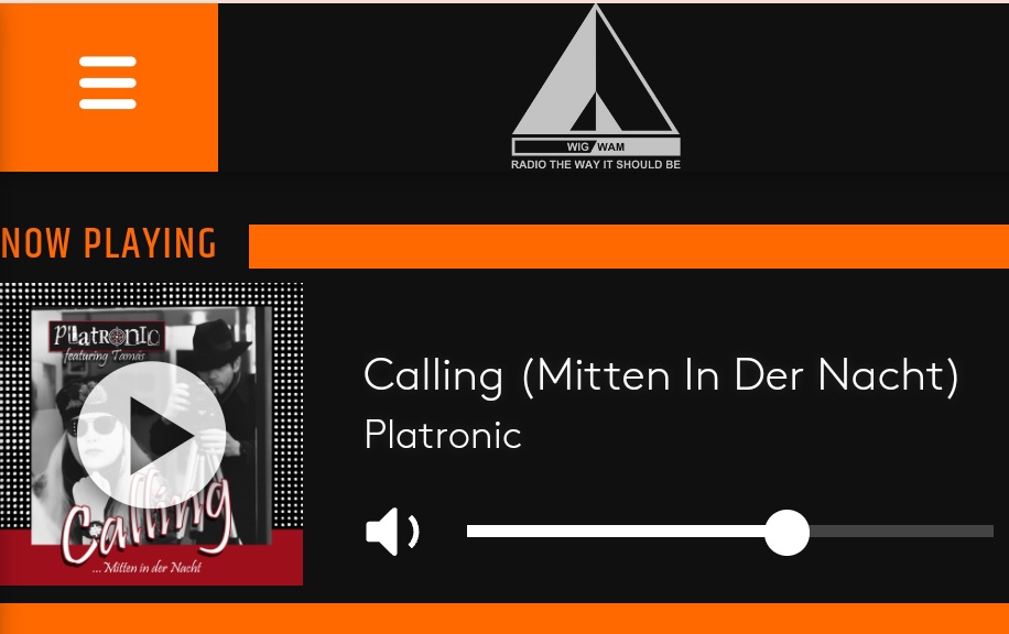 @Radio_WIGWAM now playing Platronic... mitten in der Nacht! #NewMusicAlert #radiowigwam #platronicmusic