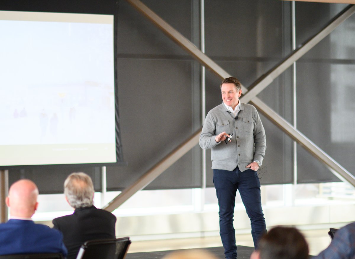 RealEstate_LHM's tweet photo. We recently held the first annual Larry H. Miller Real Estate Summit in downtown Salt Lake City. This unique gathering with our builder partners highlighted the contributions being made to help shape communities for generations to come. Our choices—how to develop, what to create—touch the lives of countless people. #LHMRealEstate