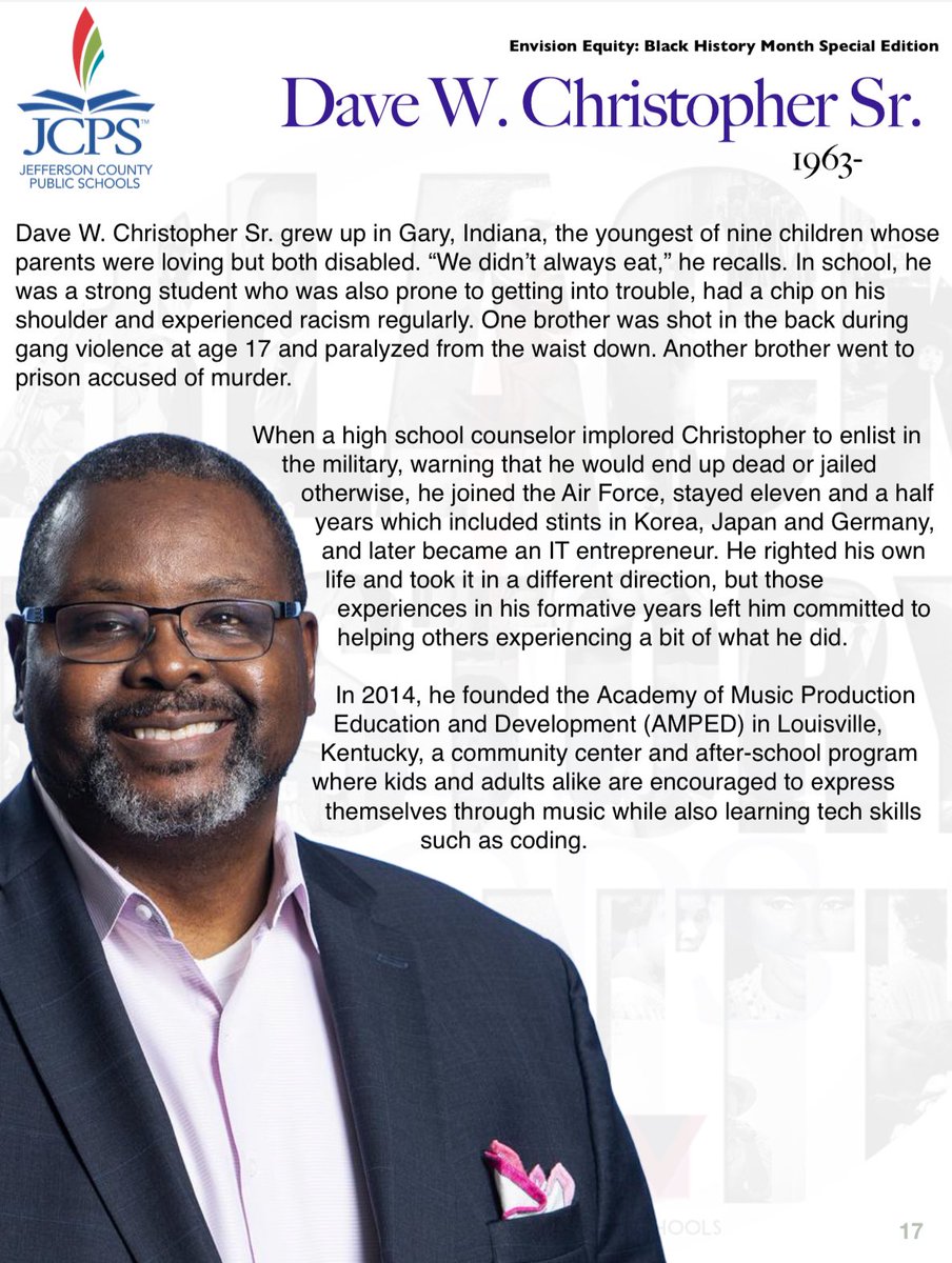 In the BHM edition of Envision Equity, we spotlight some of our local and national Black business leaders and entrepreneurs. Meet Dave Christopher, Sr., owner of AMPED. #bhm2024❤️🖤💚💛✊🏾