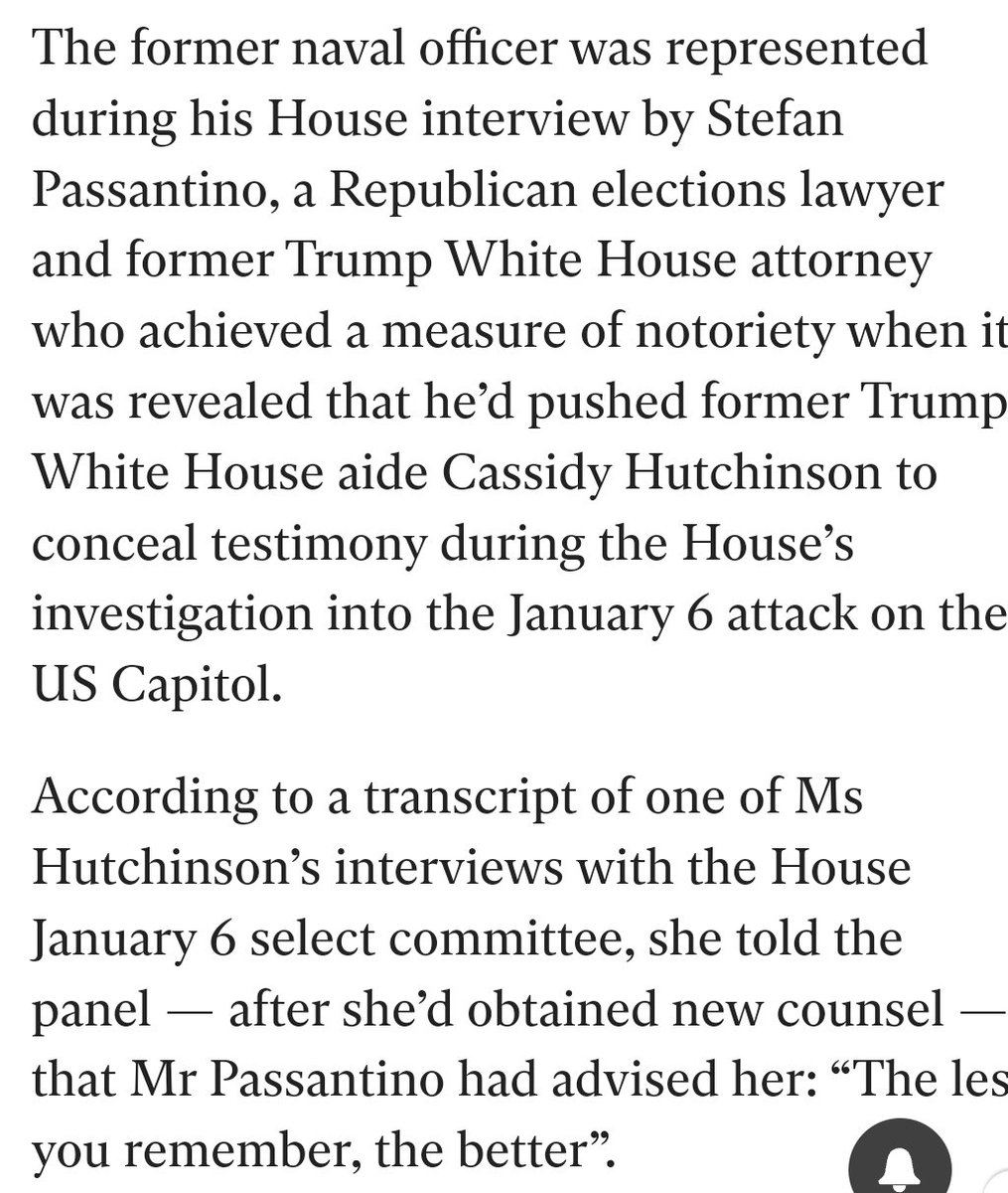 NEW 👀 news: Trump paying the same lawyer who told other witnesses to lie to rep Bobulinski...

independent.co.uk/news/world/ame…