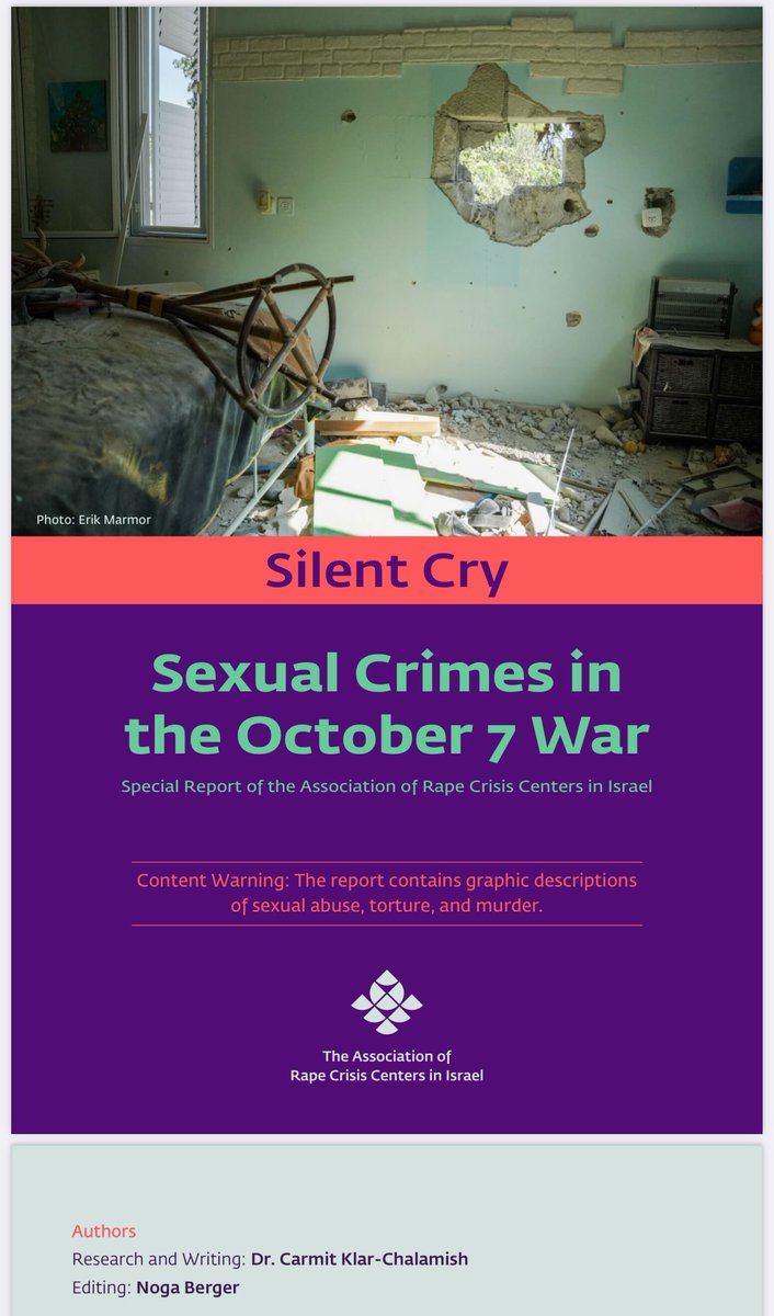 etc_tess's tweet photo. The report by #ARCCI “leaves no room for denial or disregard. The terrorist organization Hamas chose to harm Israel strategically in two clear ways – kidnapping citizens and committing sadistic sexual crimes.” #HamasRapists https://t.co/qRcsj6SOcI https://t.co/WGNLICAC8Z