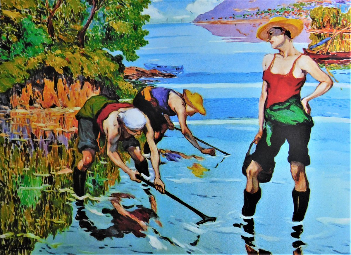 ebenitoserra's tweet photo. GALICIA ha estat una de les fonts d'inspiració de Joaquim Ugeell. D'aquesta terra n'han sortit molts temes per les seves pintures. Un de molt praticular és el de les "mariscadores" i que avui us poposo que en gaudiu. https://t.co/XlVSvc89pV