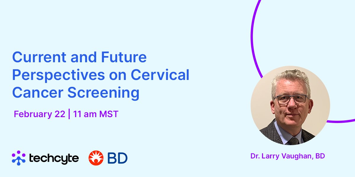 Join us tomorrow for our latest webinar, Current and Future Perspectives on Cervical Cancer Screening. 

We're excited to welcome Dr. Larry Vaughan, The Director of Scientific Affairs and Diagnostics Solutions at BD, as our guest speaker. 

Join us: hubs.ly/Q02lS7gQ0
