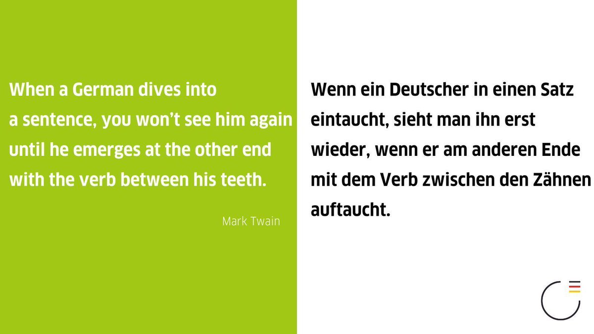 TODAY IS...
...International Mother Language Day.
Mark Twain had a hard time learning German, but back then #stepintogerman wasn't around!
Check out our website and learn some German for free. All materials are translated into Spanish, English &amp; French! buff.ly/3Ntdgfl