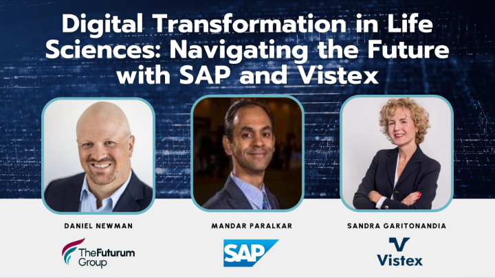 AndreaKaufmann's tweet photo. Embark on a transformative journey with how Daniel Newman from #FuturumIntelligence , and his guest from #SAP and #Vistex. 
Watch the webcast now to unlock a wealth of engaging content. 
#LifeSciencesInnovation #SustainableHealthcare #digitalinnovation https://t.co/KjxbqfM16J https://t.co/TCqxf2JByg
