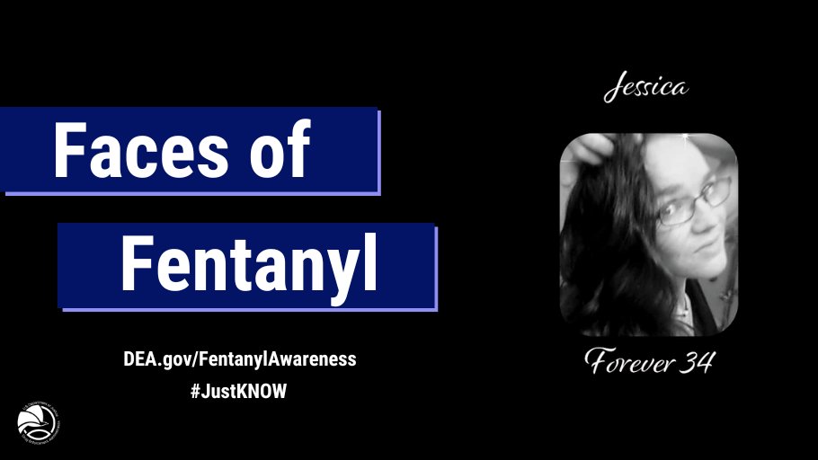 #DYK Fentanyl is 50x more potent than heroin. Join DEA in remembering those lost from fentanyl poisoning by submitting a photo of a loved one lost to fentanyl. #JustKNOW dea.gov/fentanylawaren…